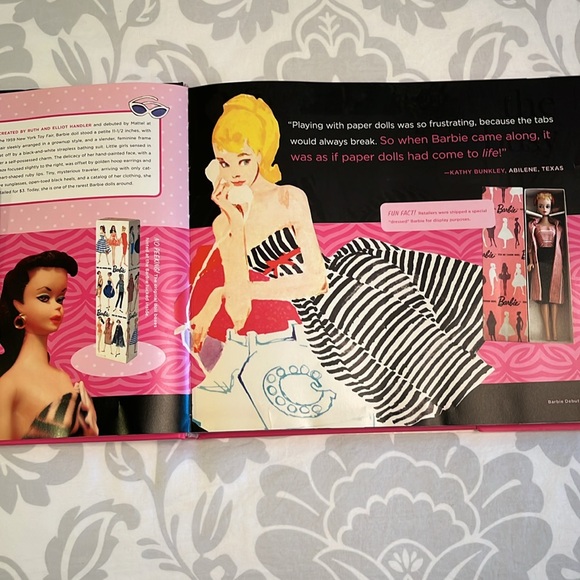 Barbie All Dolled Up Celebrating 50 Years of Barbie Hardcover Coffe Table Book - Picture 4 of 4